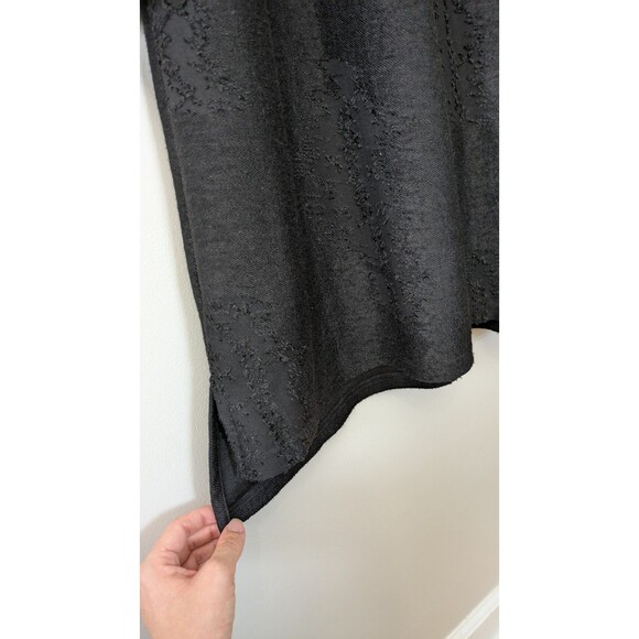 Nor Denmark Cowl Neck Dress Textured Designer Black Artsy Long Sleeve Midi US M - Picture 4 of 12